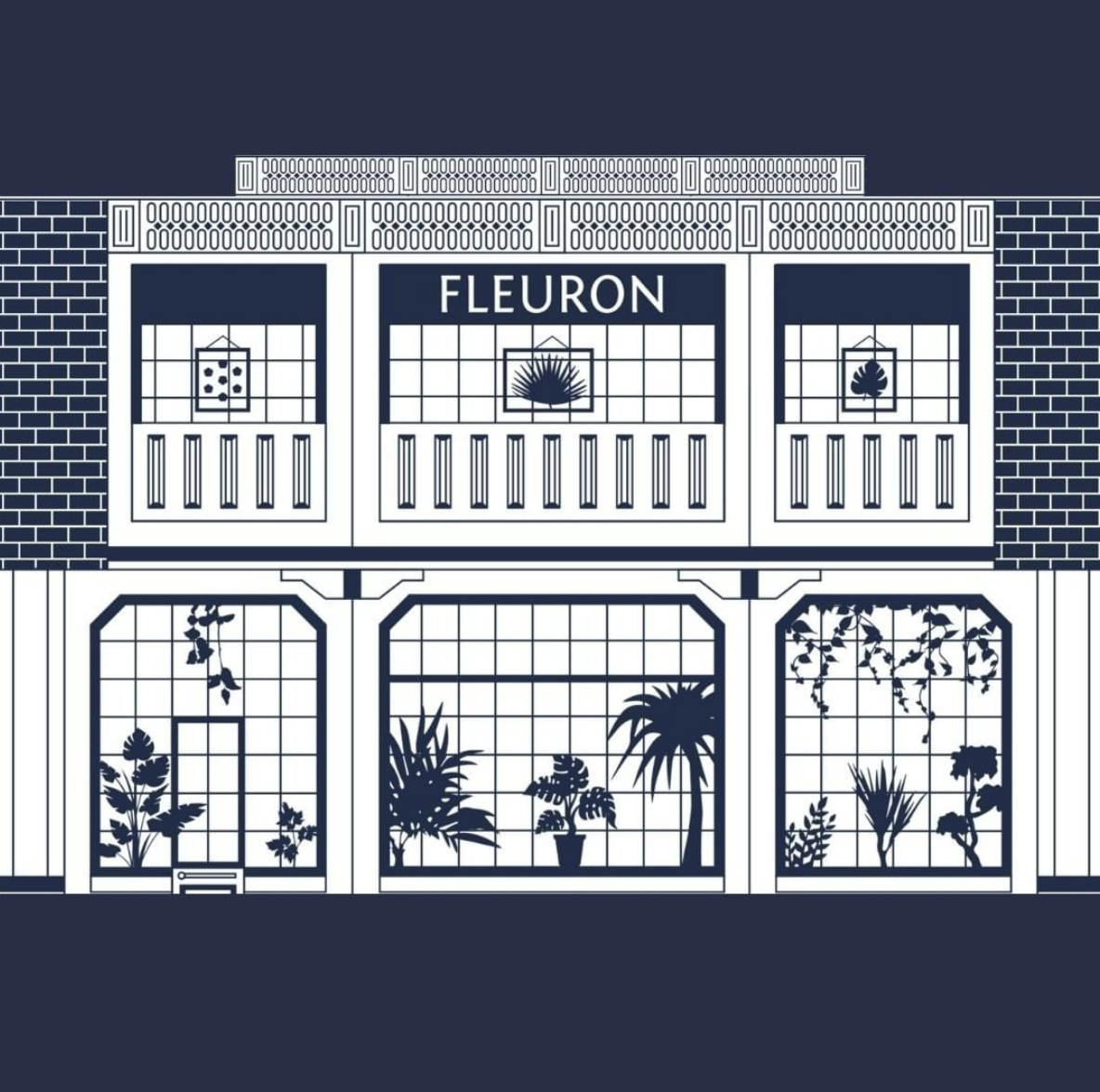 Jalouses Store Clermont - FLEURON - Cadres décoratifs - INSPIRE PAR LA BOTANIQUE & LA FAMILLE